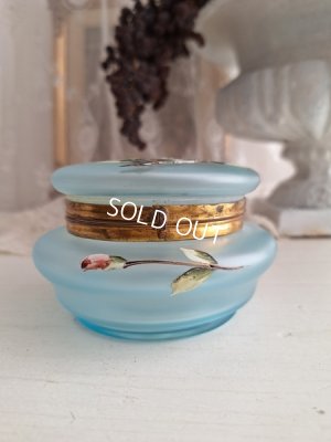 画像10: アンティークガラスパウダージャー