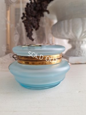 画像14: アンティークガラスパウダージャー