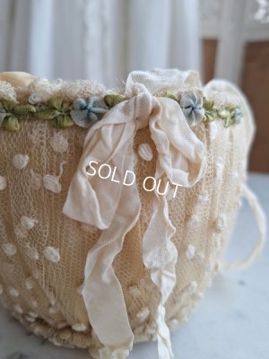 画像9: アンティークレースバスケット