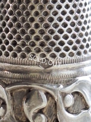 画像5: アンティークシルバーヤドリギレリーフ指貫