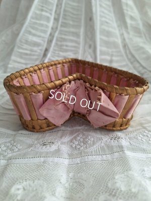 画像3: アンティークリボン装飾バスケット