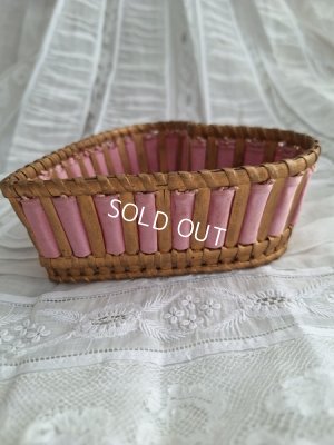 画像6: アンティークリボン装飾バスケット