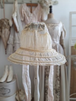 画像12: アンティークレースボネ