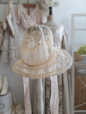 画像13: アンティークレースボネ