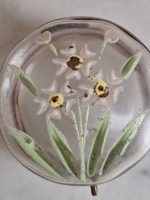 画像2: 小さなガラスパウダージャー