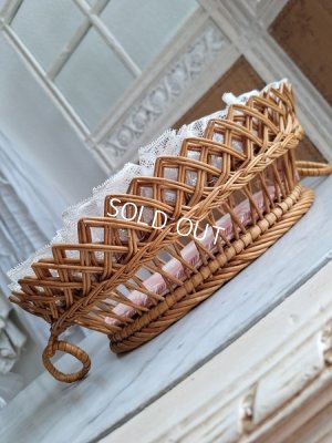 画像4: アンティーク花かご柄バスケット