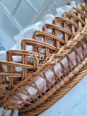 画像7: アンティーク花かご柄バスケット