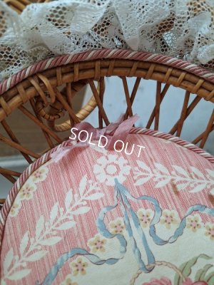 画像8: アンティーク花かご柄バスケット