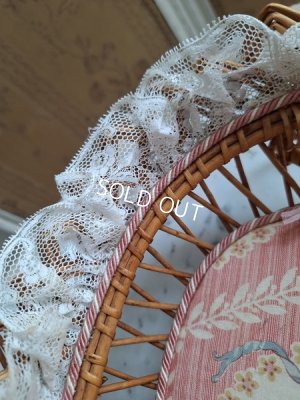 画像9: アンティーク花かご柄バスケット