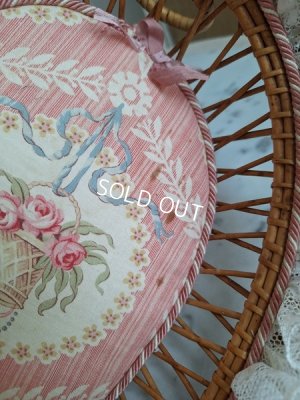 画像10: アンティーク花かご柄バスケット