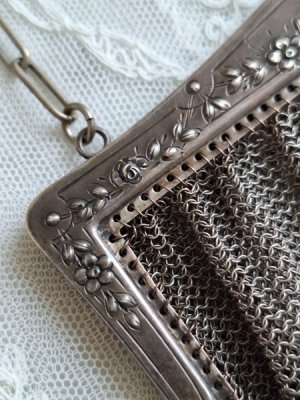 画像3: アンティークがま口バッグ