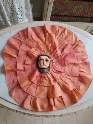 画像10: アンティークブドワールドールヘッドマット