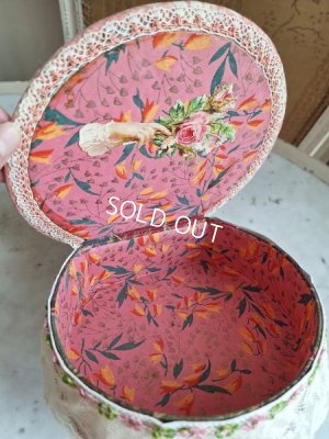 画像9: 花かご柄レース装飾ボックス