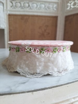 画像6: 花かご柄レース装飾ボックス