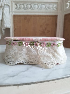 画像7: 花かご柄レース装飾ボックス