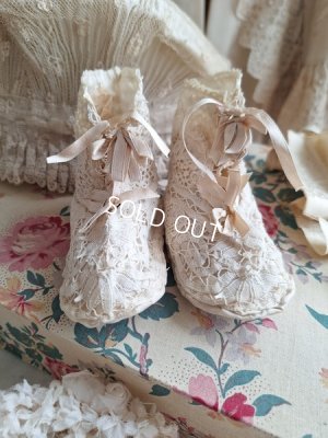 画像2: アンティークレースベビーシューズ