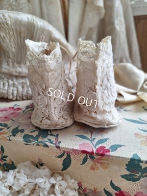 画像5: アンティークレースベビーシューズ