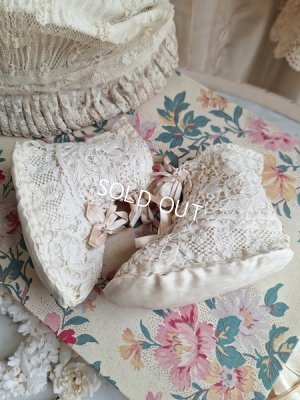 画像8: アンティークレースベビーシューズ