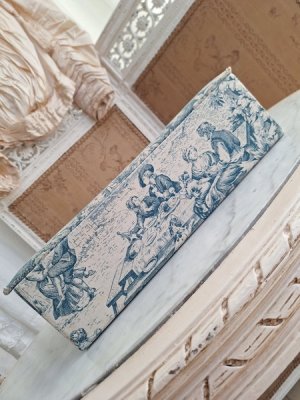 画像7: トワルドジュイ柄カルトナージュボックス