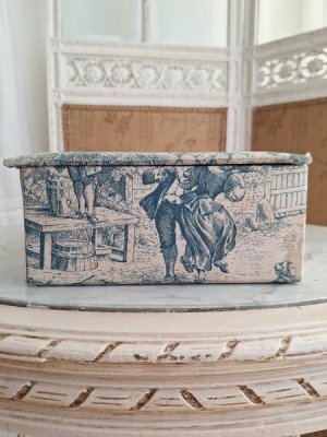 画像6: トワルドジュイ柄カルトナージュボックス