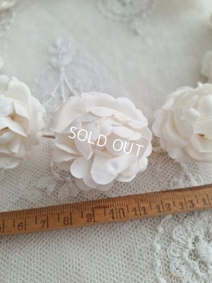 画像2: アンティーク布花冠