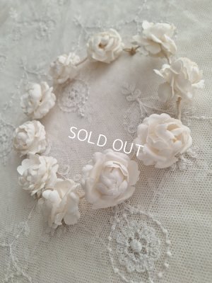 画像3: アンティーク布花冠