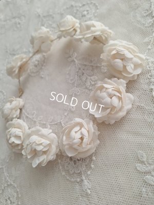 画像5: アンティーク布花冠