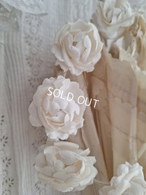 画像10: アンティーク布花冠