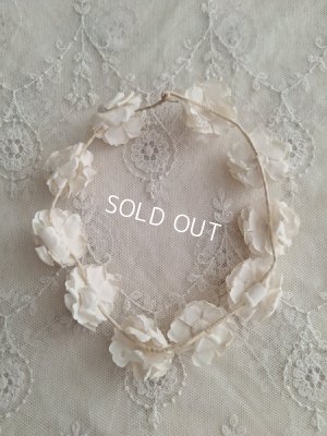 画像15: アンティーク布花冠