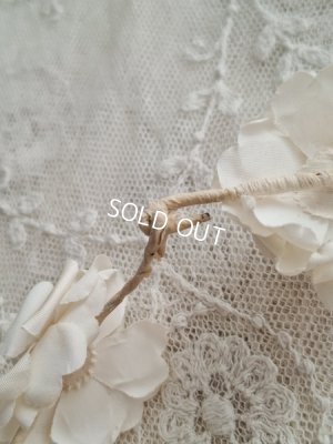 画像16: アンティーク布花冠