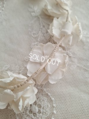 画像8: アンティーク布花冠