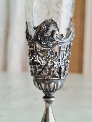 画像2: アンティークシルバーフラワーベース