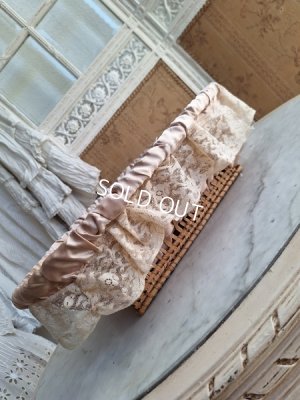 画像6: アンティークレース装飾バスケット