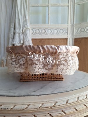 画像9: アンティークレース装飾バスケット