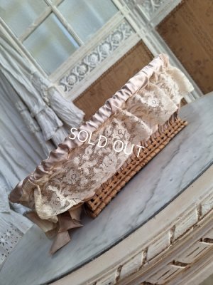 画像8: アンティークレース装飾バスケット