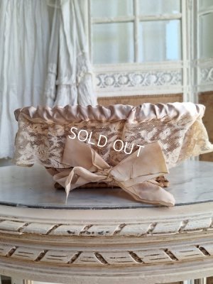 画像3: アンティークレース装飾バスケット