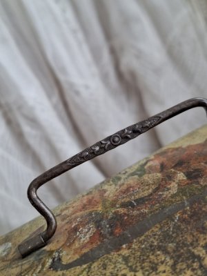 画像6: アンティーク花柄ティンバスケット