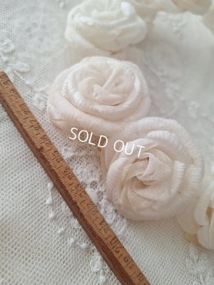 画像3: アンティーク布花冠