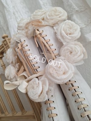 画像10: アンティーク布花冠