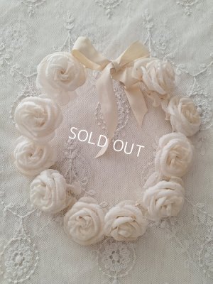 画像12: アンティーク布花冠