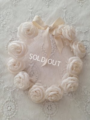 画像13: アンティーク布花冠