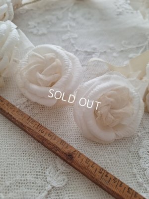 画像5: アンティーク布花冠