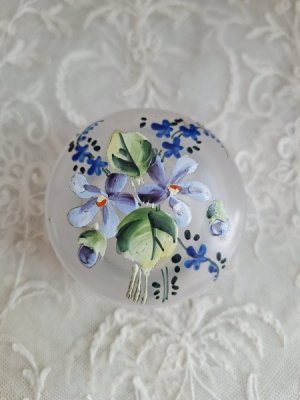 画像6: アンティークガラスパウダージャー