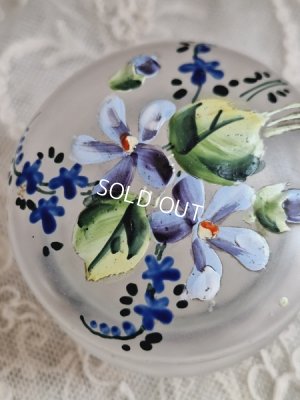 画像2: アンティークガラスパウダージャー