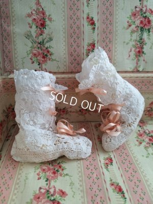 画像5: アンティークレースベビーシューズ