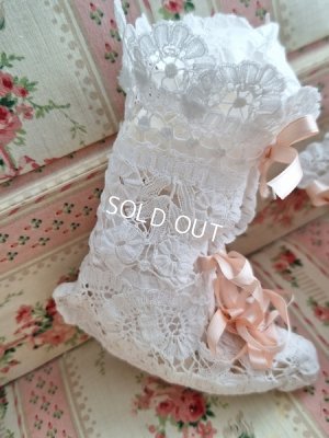 画像6: アンティークレースベビーシューズ