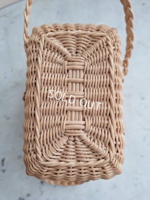 画像5: アンティーク小さなダブルハンドルバスケット