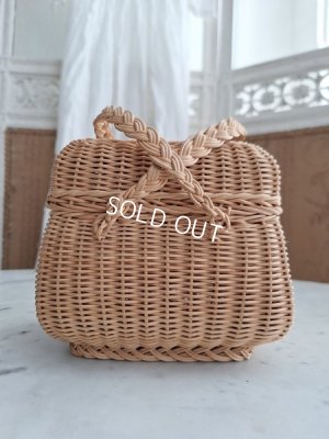 画像12: アンティーク小さなダブルハンドルバスケット