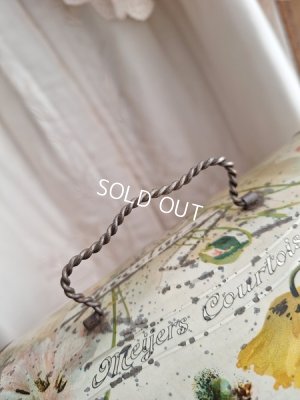 画像5: アネモネ柄ブリキバスケット