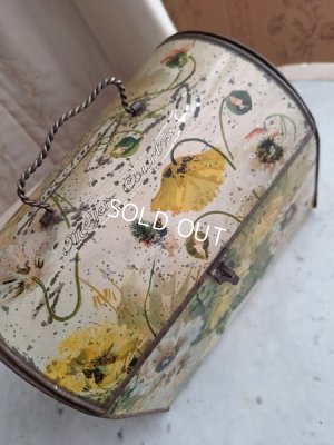 画像11: アネモネ柄ブリキバスケット